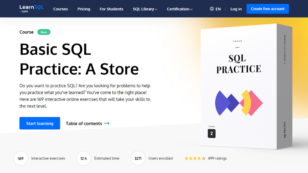 Basic La pratique du SQL: A Store