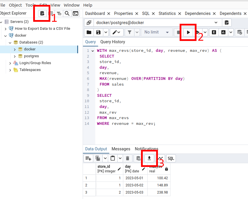 Exporter les données de PostgreSQL dans un fichier CSV