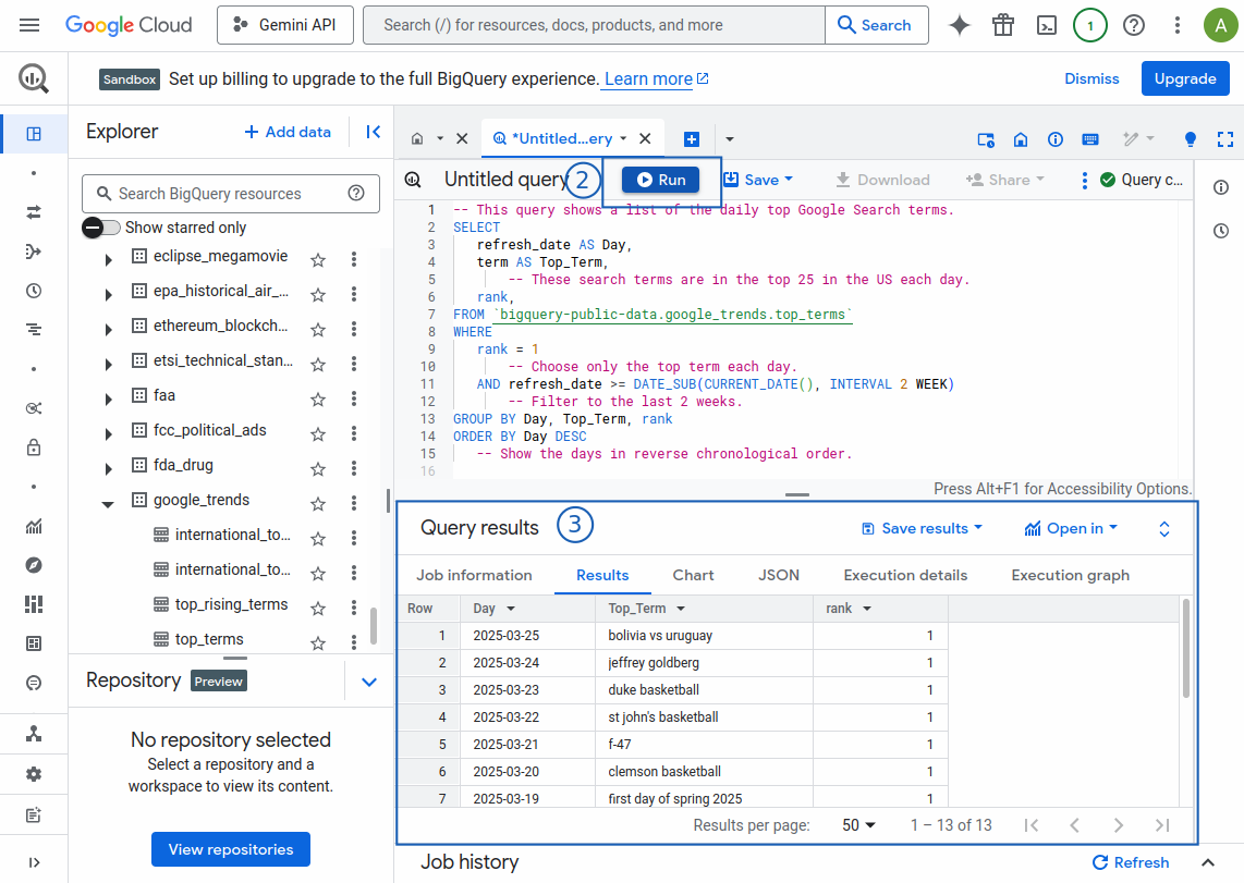 Comment utiliser Google BigQuery 