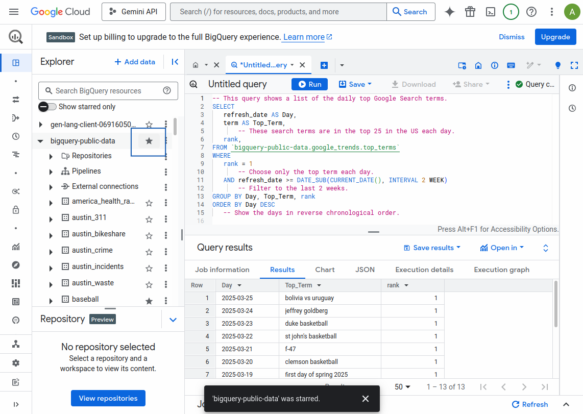 Comment utiliser Google BigQuery 
