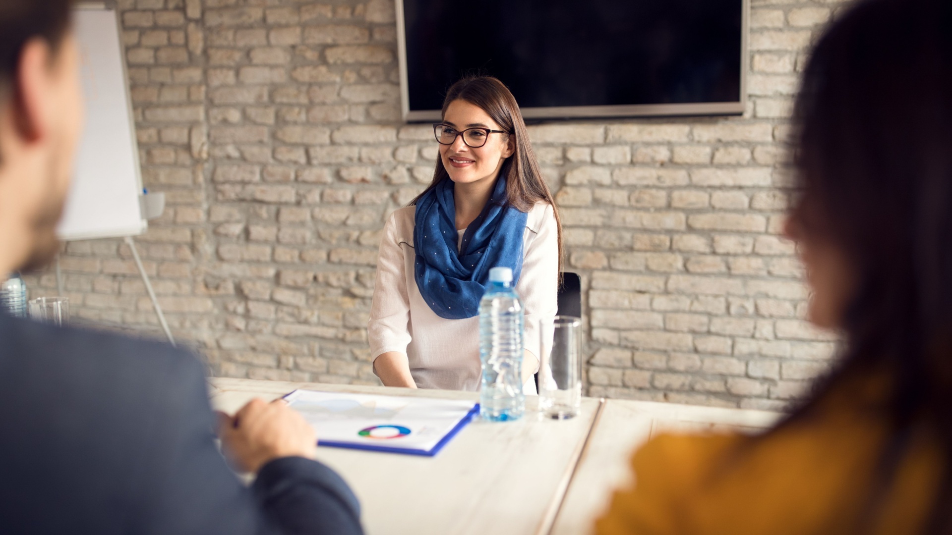 Illustration : Personne pendant un entretien